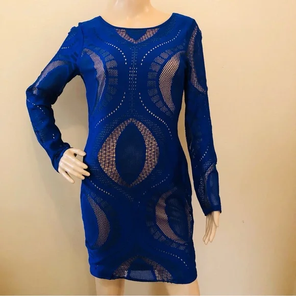 chinese dress ladies Elegant Long Mermaid Royal Blue V-Neck Sleeveless Lace Prom Dress with Slit main image 0
